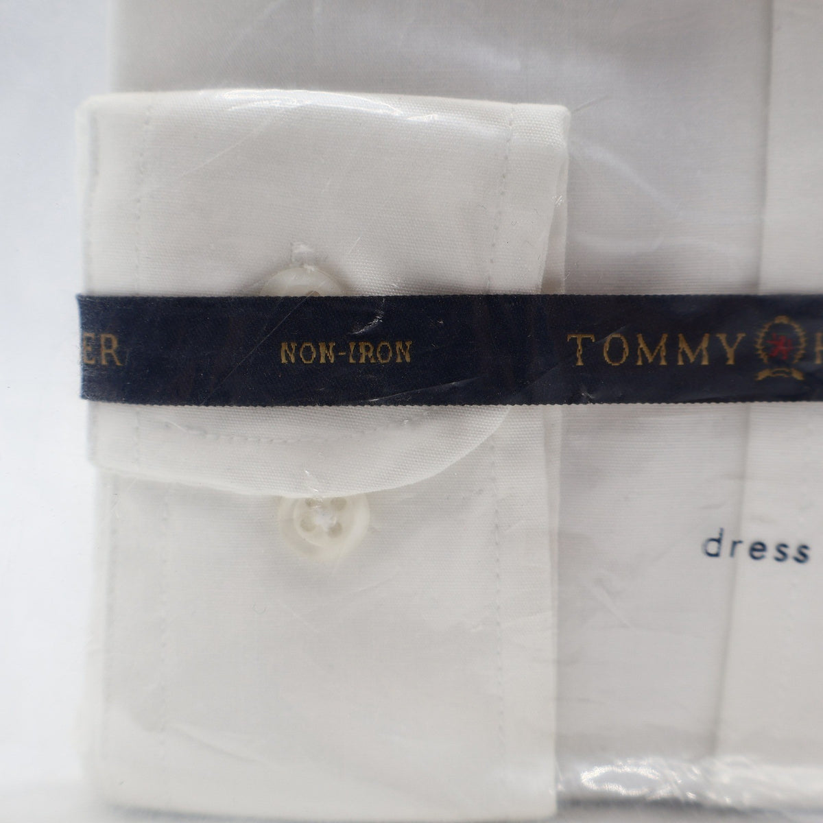 Tommy Hilfiger Dress Shirt Boys 7 White Cotton Non Iron Long Sleeve NWT Packaged - take2supply