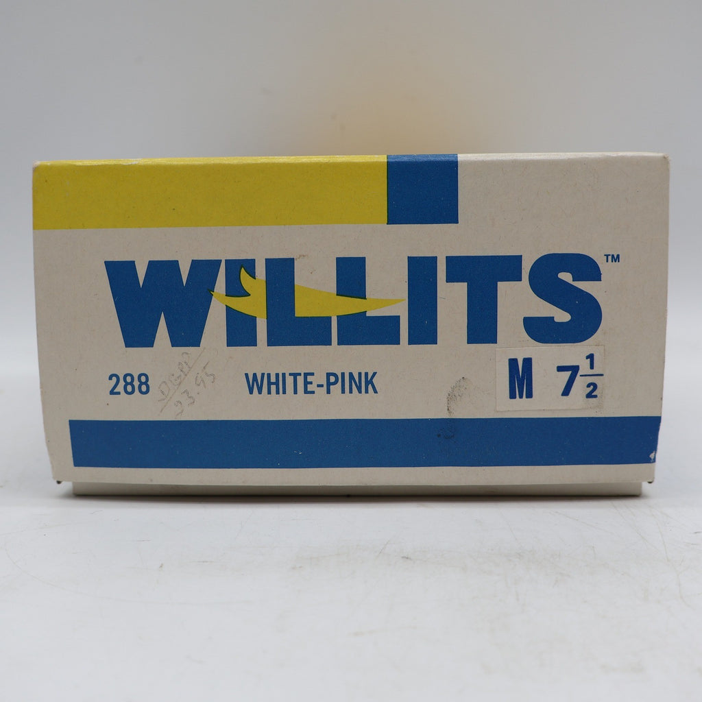 Willits Wind Sneakers Toddler 7.5 M Vintage 90s White Pink Butterfly Leather 288 - take2supply