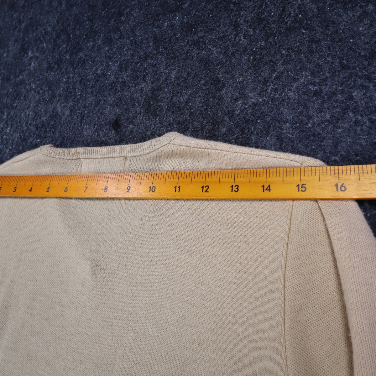 Scudder Sportswear V-Neck Sweater Youth Medium 10-12 Vintage 70s Tan Acrylic USA - take2supply