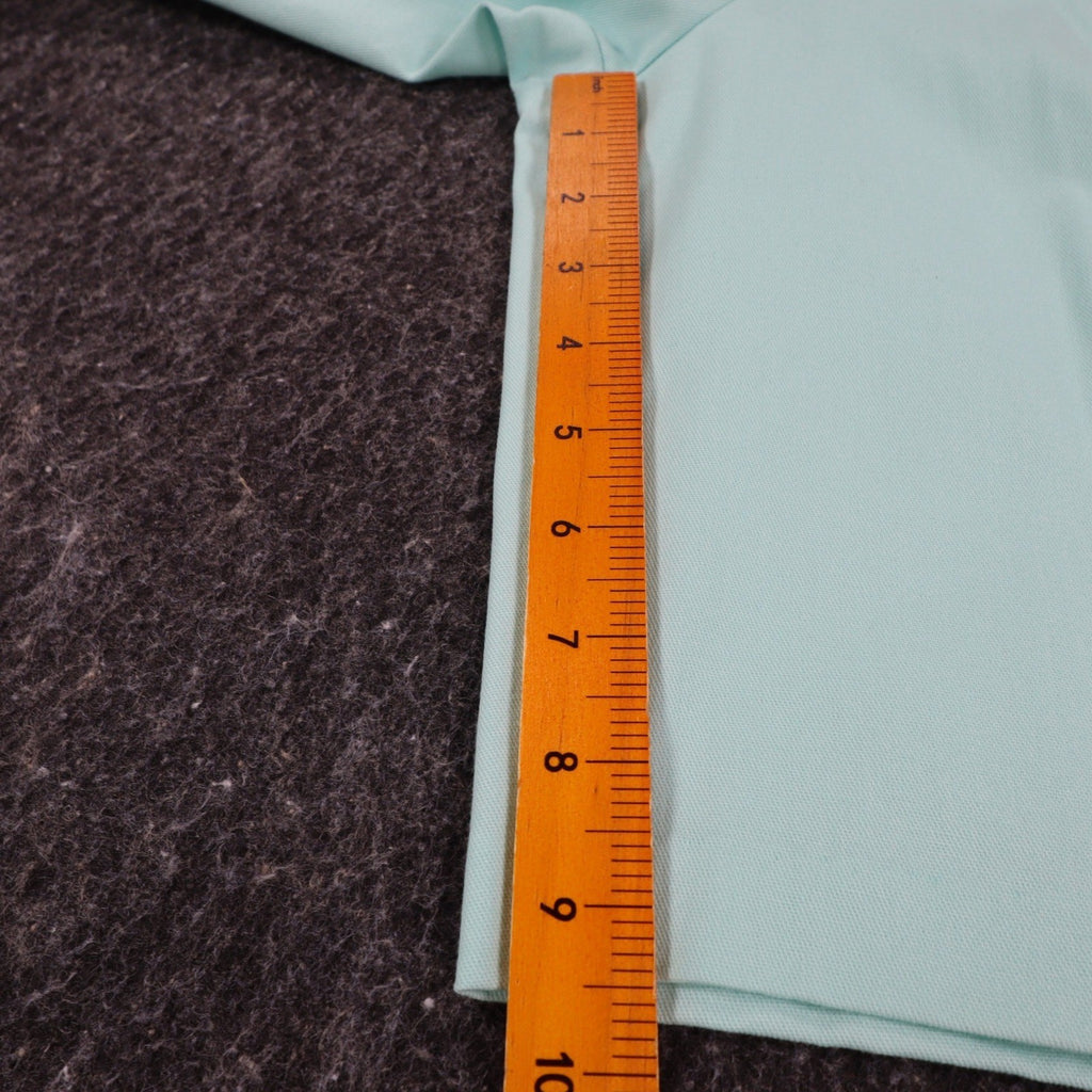 Southern Lady Pleated Shorts Womens Size 10 Aqua Twill High Waist Elastic Back - take2supply