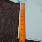 Southern Lady Pleated Shorts Womens Size 10 Aqua Twill High Waist Elastic Back - take2supply