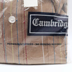 Cambridge Ltd Shirt Mens M Vintage Brown Striped Button Down USA Deadstock - take2supply