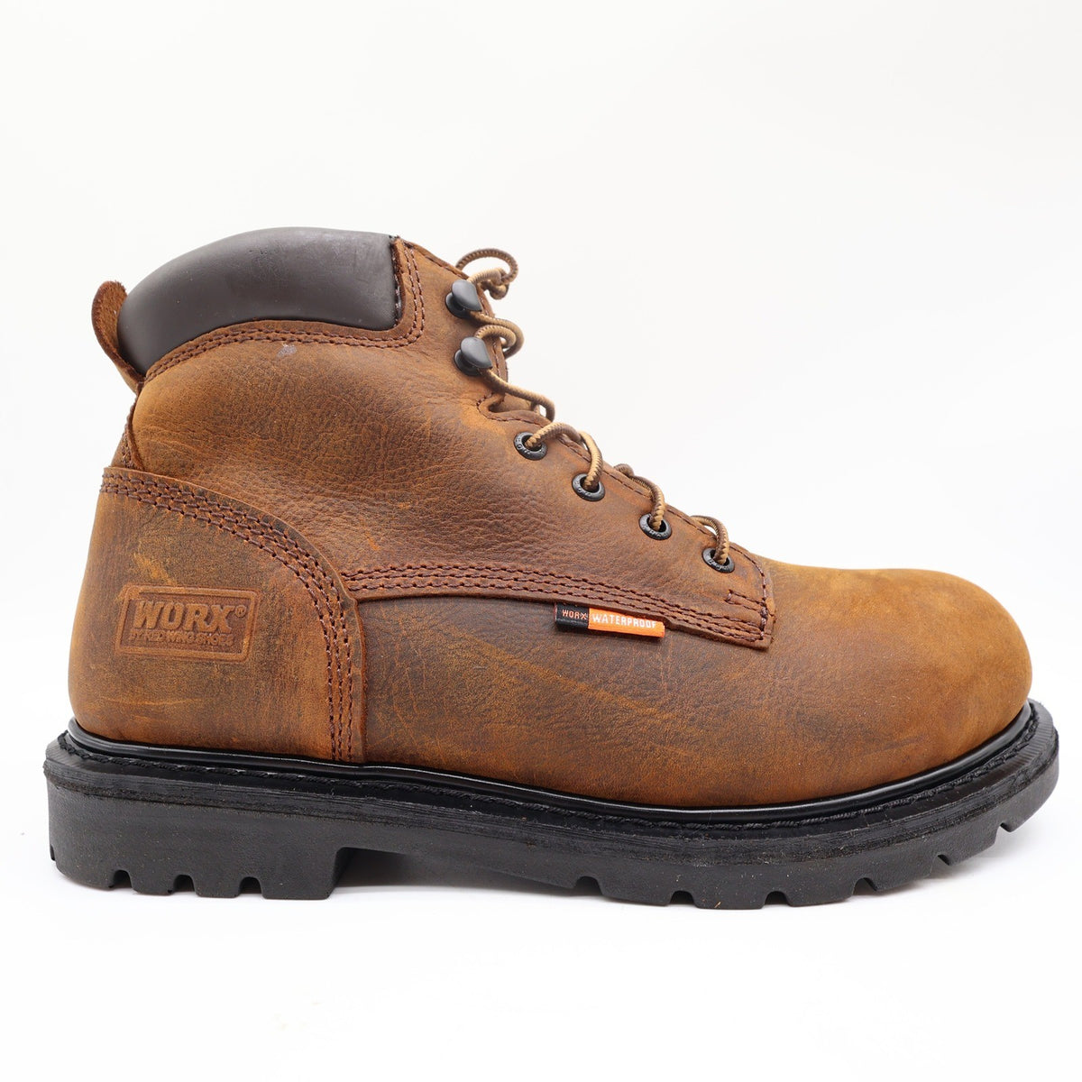WORX by Red Wing 5606 Steel Toe Work Boots Mens 9 Brown Leather New Box - take2supply