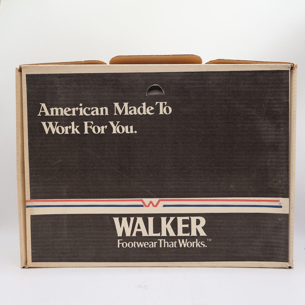 Walker Vintage Western Boots Mens 11 Brown Leather Deadstock NIB USA Made - take2supply