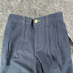 Tommy Hilfiger Y2K Pleated Chino Shorts Kids 6 Navy Blue Cotton NWT - take2supply