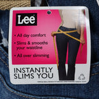 Lee Bermuda Shorts Women 6 M Classic Fit Carolina Blue Denim Stretch Belted NWT - take2supply