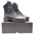 Battle Ops Tactical Boot Mens 10.5 Waterproof Side Zip Black Leather BOPS8001 - take2supply