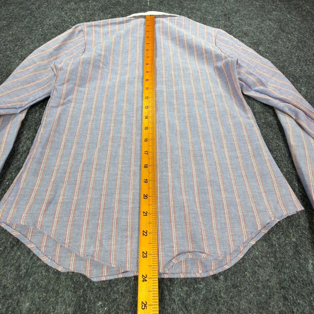 Fancy Free Vintage 70s Striped Blouse Girls 7 Blue Red White NWT - take2supply