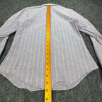 Fancy Free Vintage 70s Striped Blouse Girls 7 Blue Red White NWT - take2supply