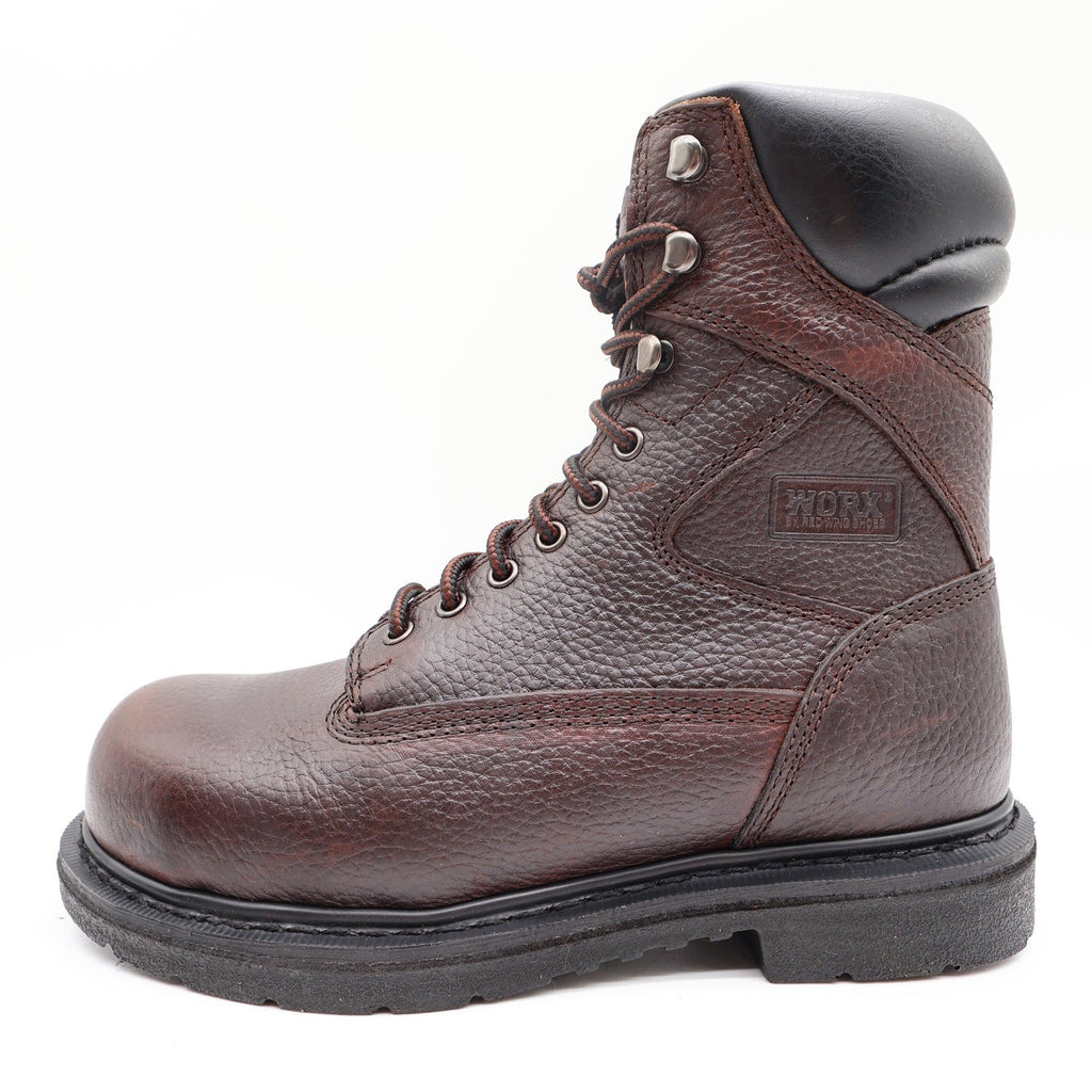 Worx By Red Wing Steel Toe Work Boots Mens 8.5 Brown Leather 5526 NIB - take2supply