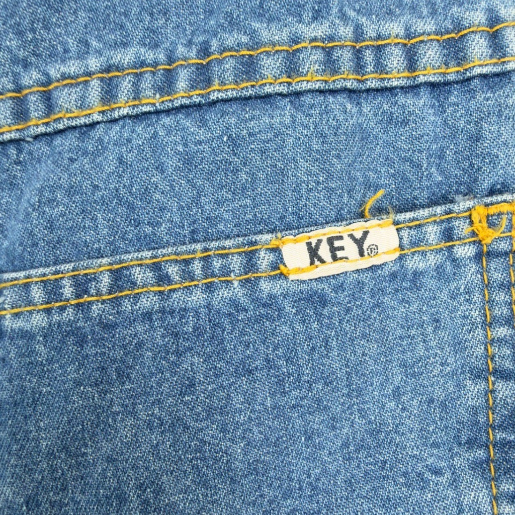 Key Vintage Carpenter Jeans Kids 16S Blue Cotton Denim Deadstock NWT C701 - take2supply