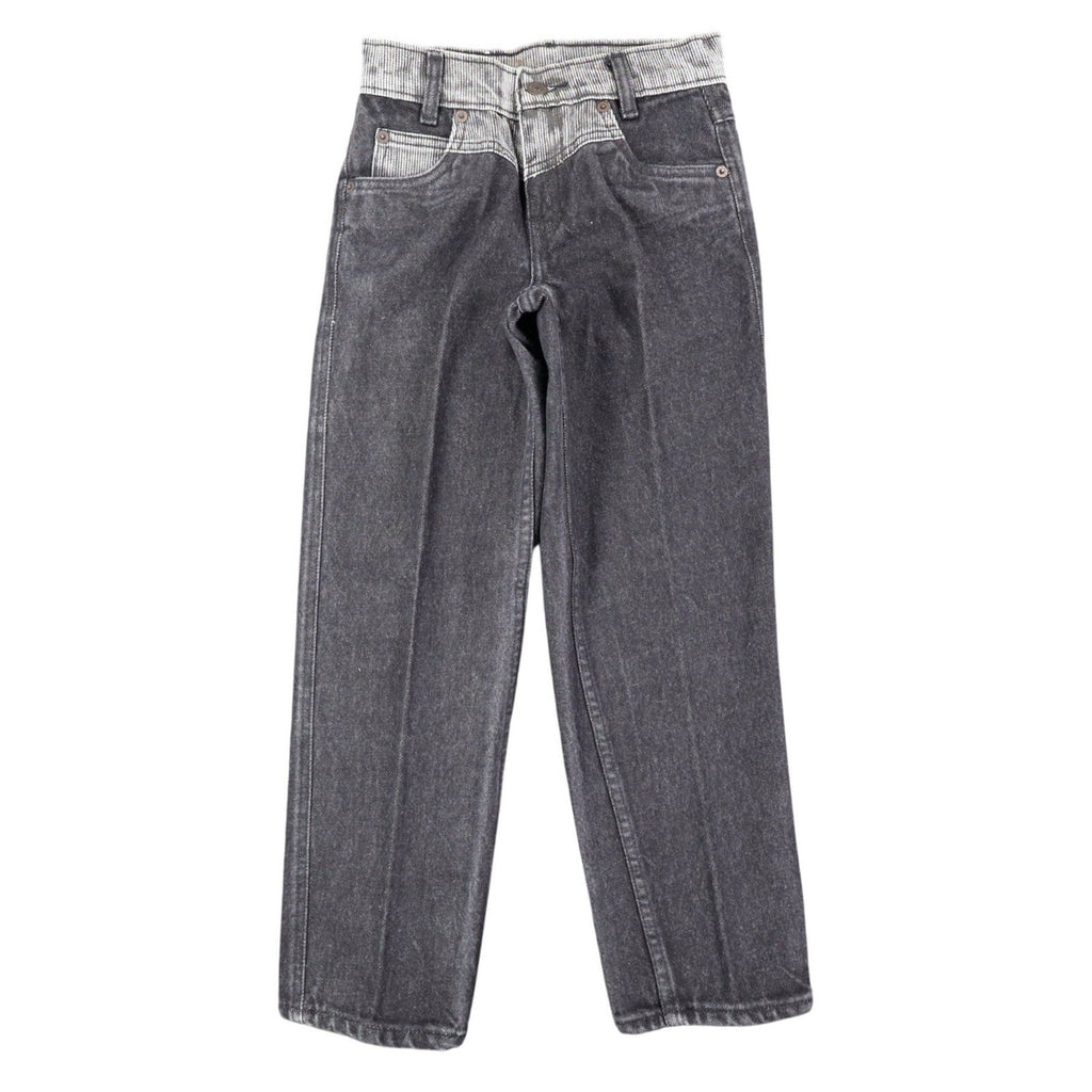 Levi's Tapered Leg Jeans Womens 9 Vintage 90s Black Striped Reverse Silhouette - take2supply