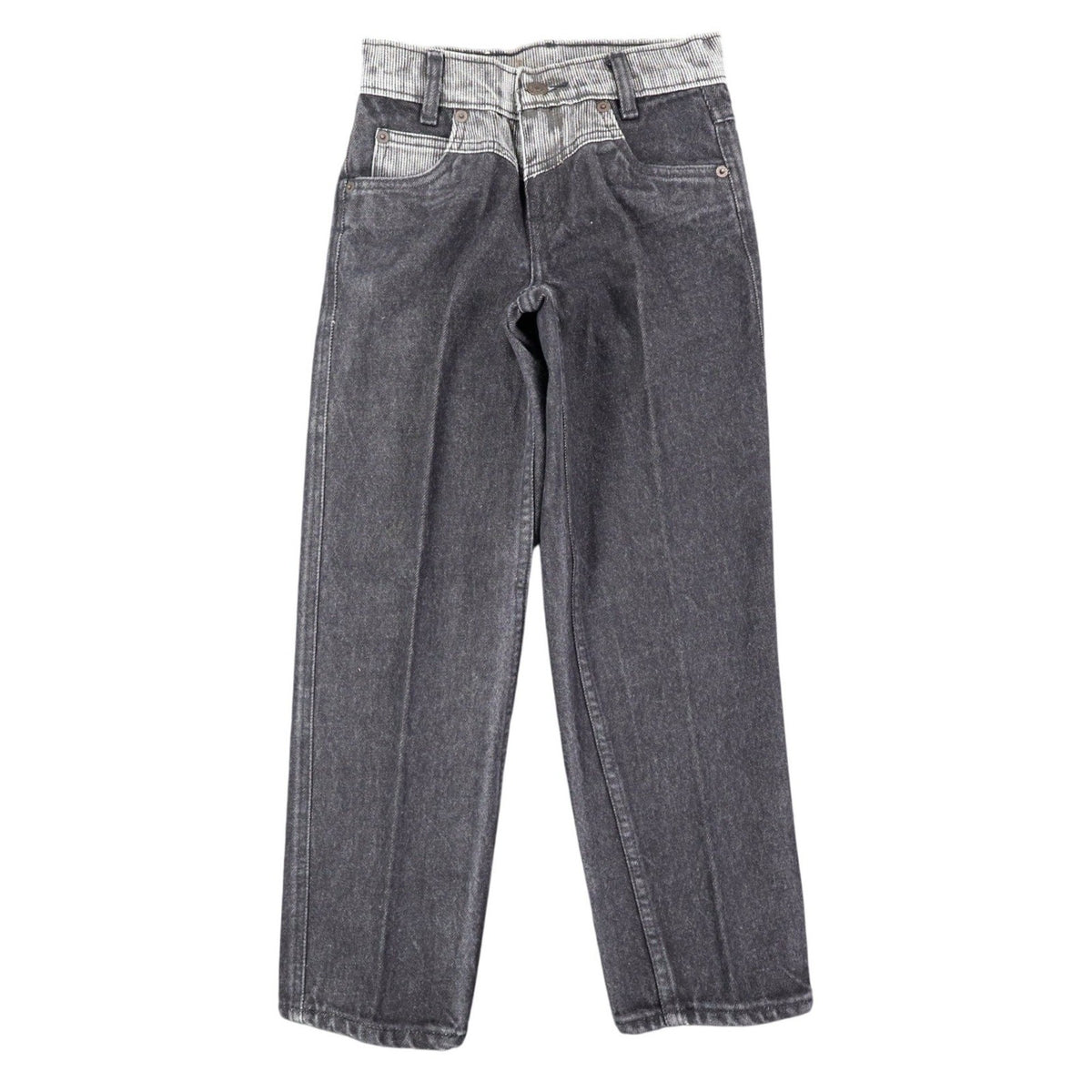 Levi's Tapered Leg Jeans Womens 9 Vintage 90s Black Striped Reverse Silhouette - take2supply