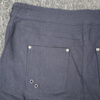 Zo & Co. Skirt Women 6 Navy Blue Braided Trim Utility Pocket Rayon Blend C1-905 - take2supply