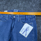 Wrangler Y2K Cowboy Cut Jeans Womens 7/8 x 34 Blue Denim Bootcut NWT - take2supply