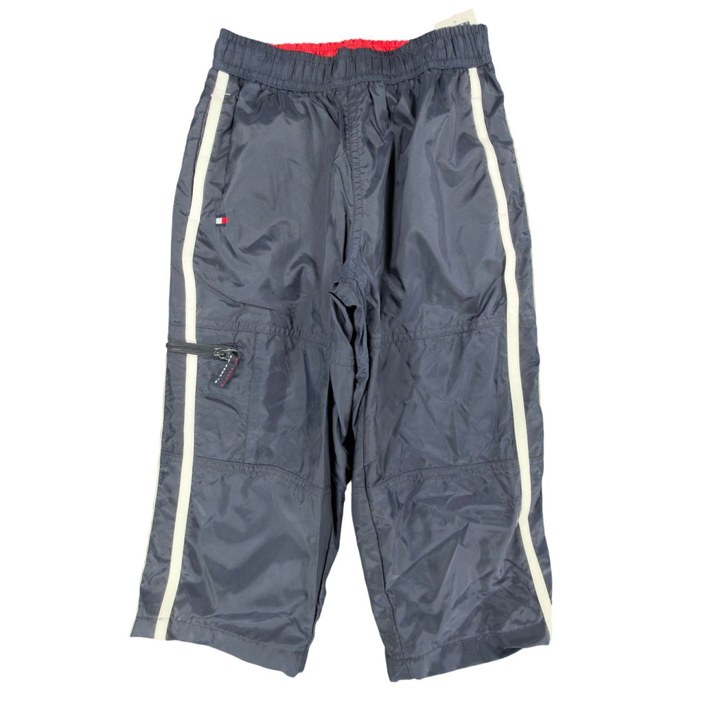 Tommy Hilfiger Y2K Windbreaker Track Pants Kids 4 Navy Blue Nylon NWT Vintage - take2supply