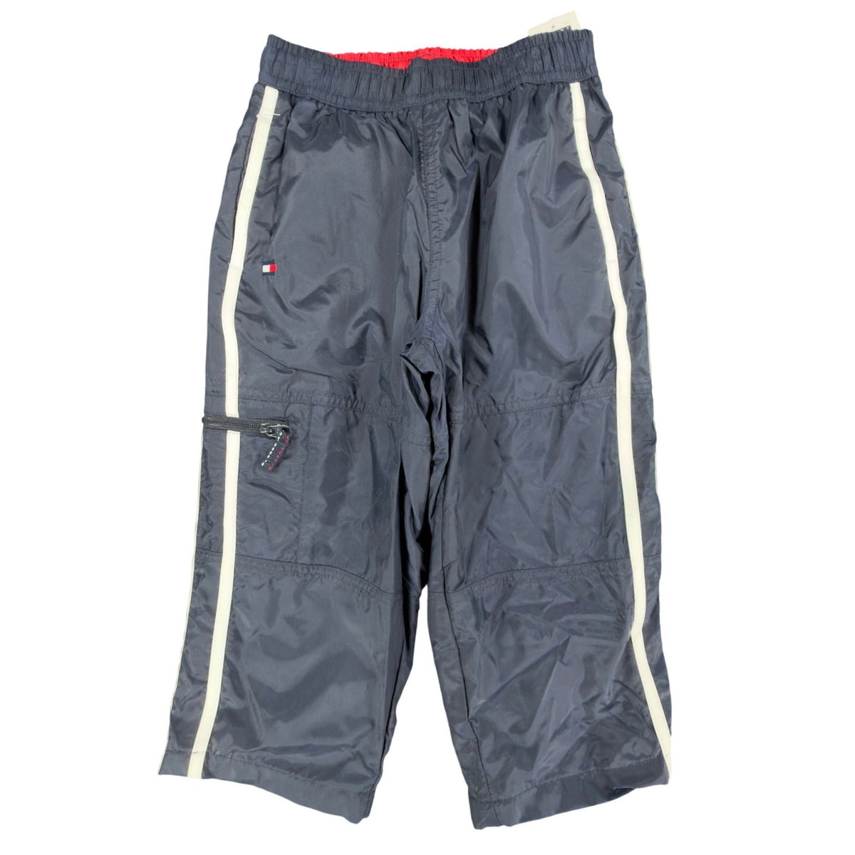 Tommy Hilfiger Y2K Windbreaker Track Pants Kids 4 Navy Blue Nylon NWT Vintage - take2supply