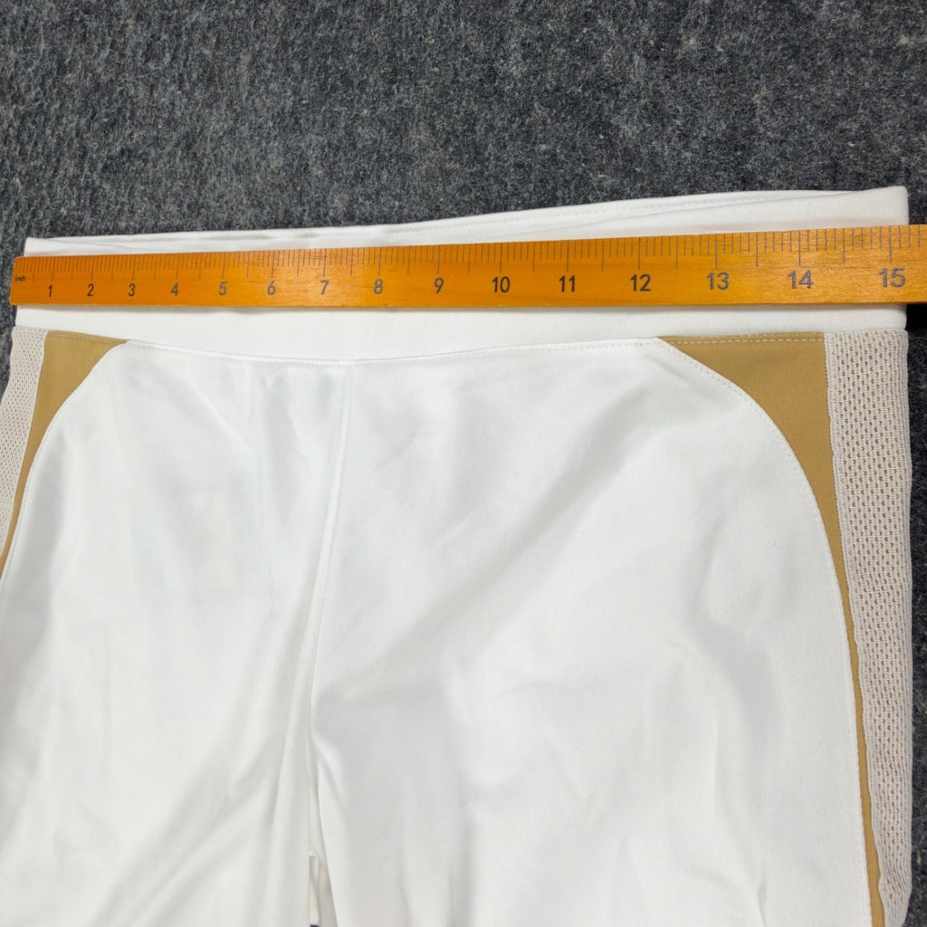 Nike Y2K Dri-FIT Athletic Shorts Womens Small White Gold 238735-100 NWT - take2supply