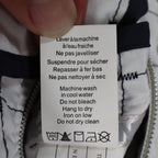 Marcona Reversible Quilted Jacket Womens Medium White Navy Grid Snap Front NWT - take2supply