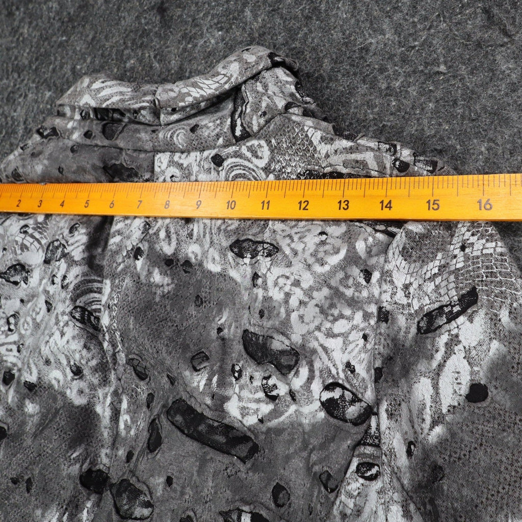Erin London Blazer Jacket Womens Small NWT Gray Abstract Knit Single Button - take2supply