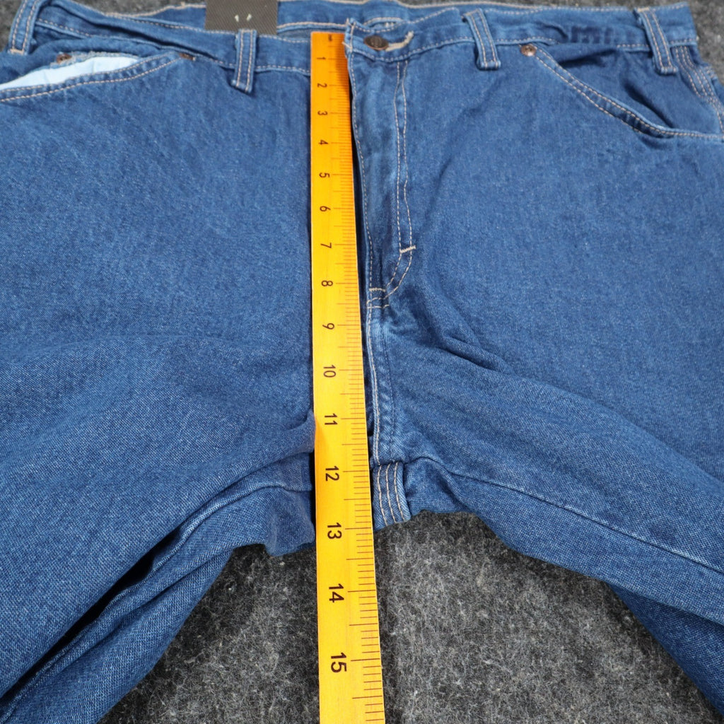 Dickies Carpenter Jeans Mens 36x30 Relaxed Fit Indigo Blue Cotton Workwear NWT - take2supply