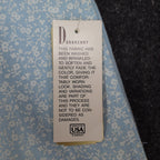 D.K. Gold by Donnkenny Reversible Vest 1X Vintage 90s Blue Floral Cotton NWT - take2supply