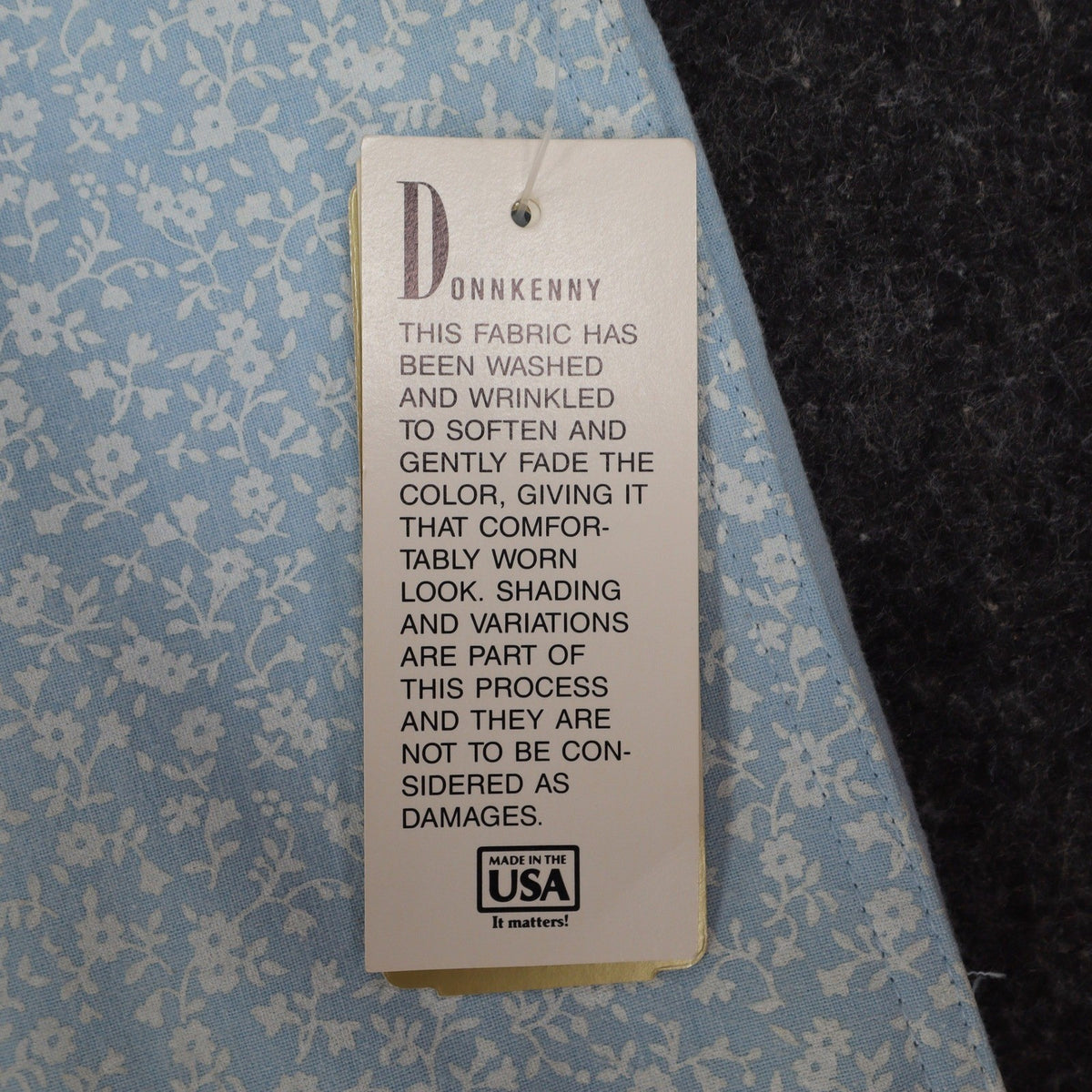 D.K. Gold by Donnkenny Reversible Vest 1X Vintage 90s Blue Floral Cotton NWT - take2supply