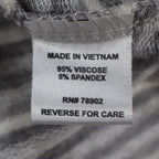 Erin London Womens M Gray White Striped Lace Up Hooded Tunic Top NWT - take2supply