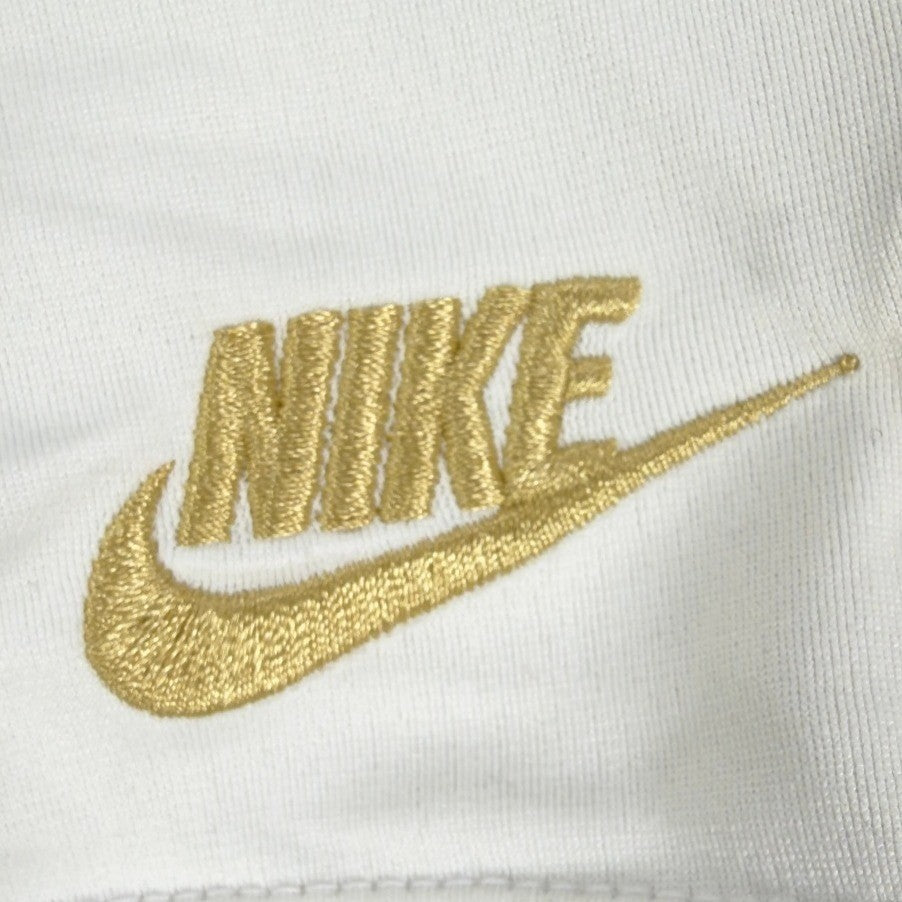 Nike Y2K Dri-FIT Athletic Shorts Womens Small White Gold 238735-100 NWT - take2supply