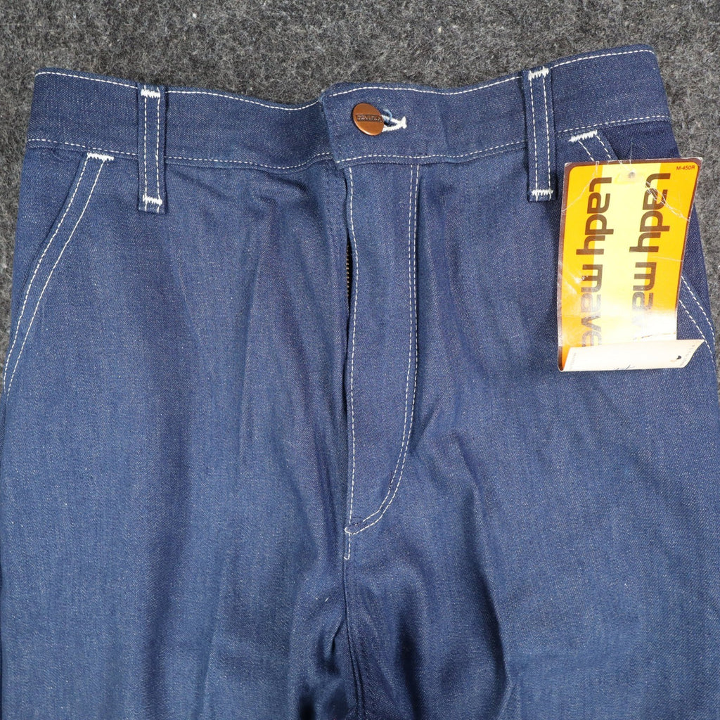 Lady Maverick Vintage Jeans Women 8 26 Deadstock Blue High Waist Straight USA - take2supply