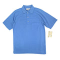 Jantzen Polo Shirt Mens Small Blue Poly Cotton Golf Deadstock NWT 2M506 - take2supply
