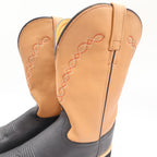 Old West 1611M Western Boots Mens 11.0 Black Tan Leather NIB - take2supply