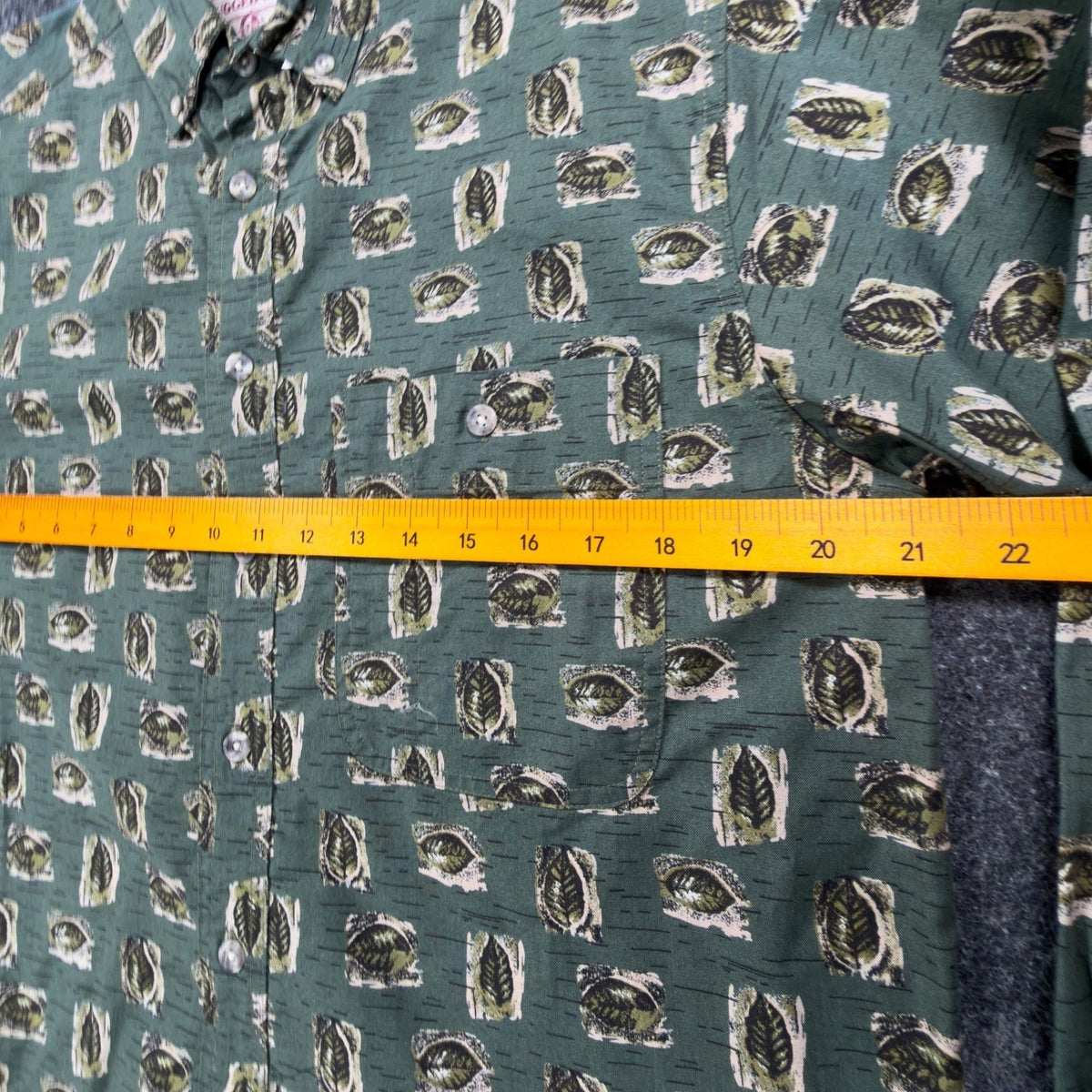 Wrangler Rugged Wear Leaf Print Shirt Mens M Green Cotton NWT R960LLV New - take2supply