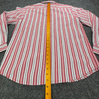 US Polo Assn Striped Button Down Shirt Mens XL Red White Cotton NWT - take2supply