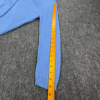Excelsior Vintage 90s Ribbed Knit Sweater Mens Medium Blue Cotton Excellent - take2supply