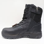 Battle Ops Tactical Boot Mens 11 8-Inch Side-Zip Waterproof Composite Toe Black - take2supply