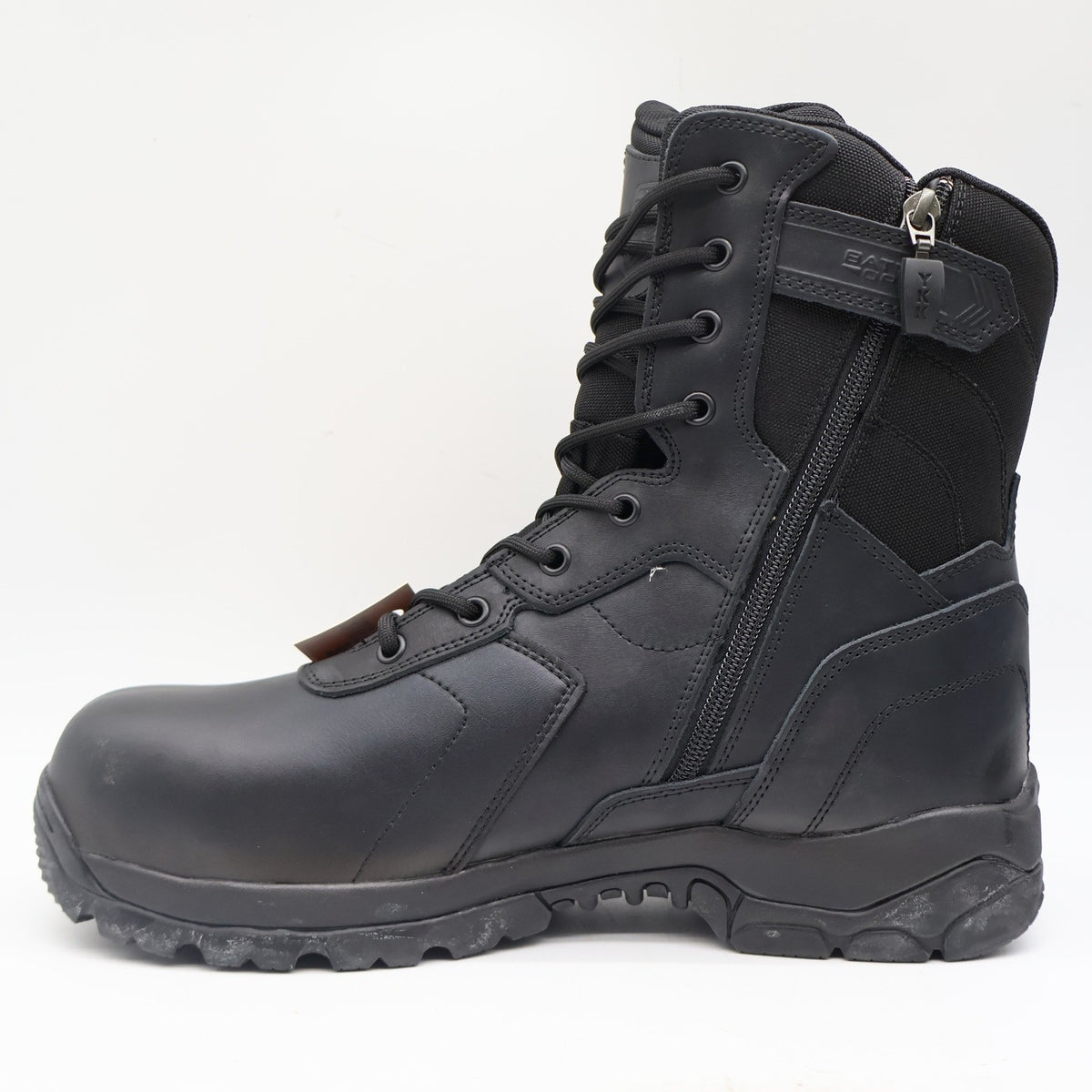 Battle Ops Tactical Boot Mens 11 8-Inch Side-Zip Waterproof Composite Toe Black - take2supply
