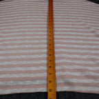 Hem & Thread Striped Knit Top Womens S/M Pink White Oversized Drop Shoulder NWT - take2supply