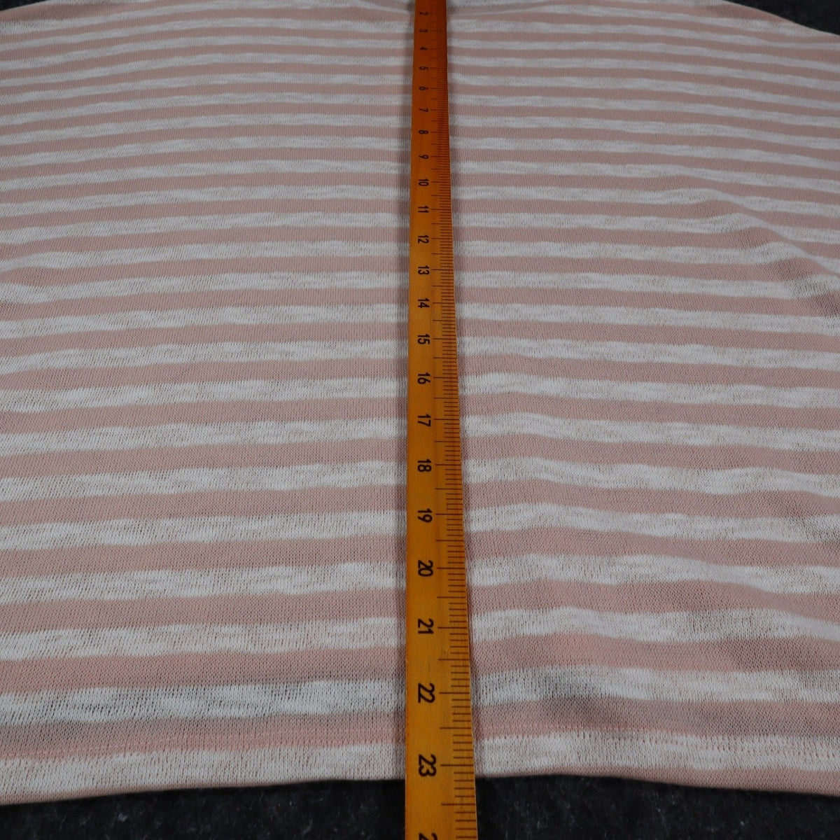 Hem & Thread Striped Knit Top Womens S/M Pink White Oversized Drop Shoulder NWT - take2supply