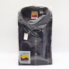 Career Club Shirt Mens XL Navy Gold Burgundy Windowpane Plaid New Packaged - take2supply