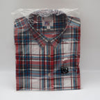 Salmon River Traders Plaid Button Down Mens XL Red Blue White Long Sleeve Shirt - take2supply