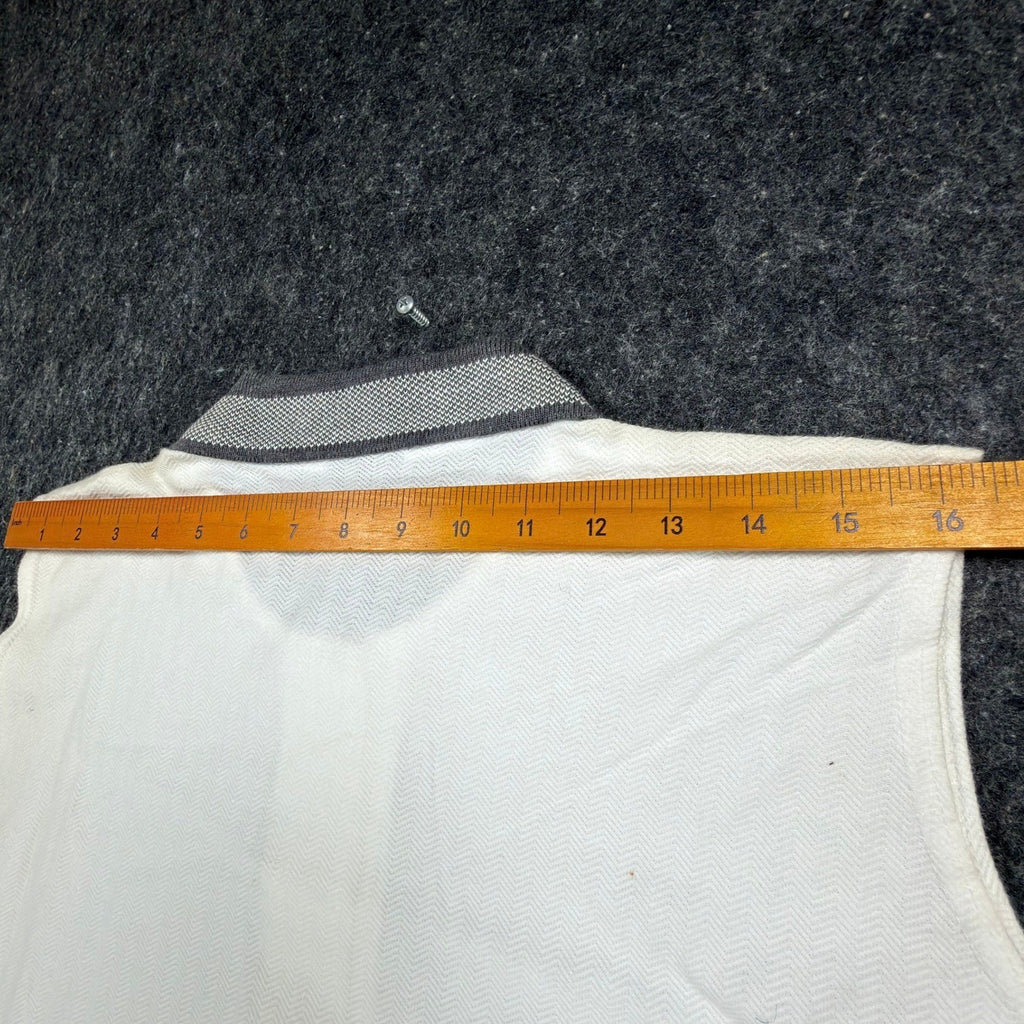 Dunbrooke 90s Vintage Sleeveless Polo Shirt Womens XL White Cotton New - take2supply