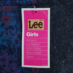 Lee Riders Girls 10 Regular Floral Jeans Straight Leg Blue USA Cotton NOS NWT - take2supply