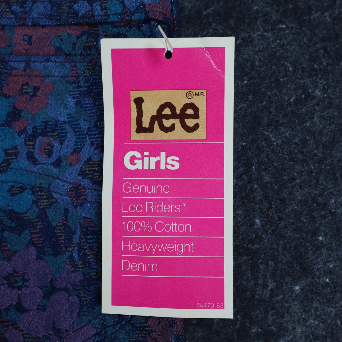 Lee Riders Girls 10 Regular Floral Jeans Straight Leg Blue USA Cotton NOS NWT - take2supply