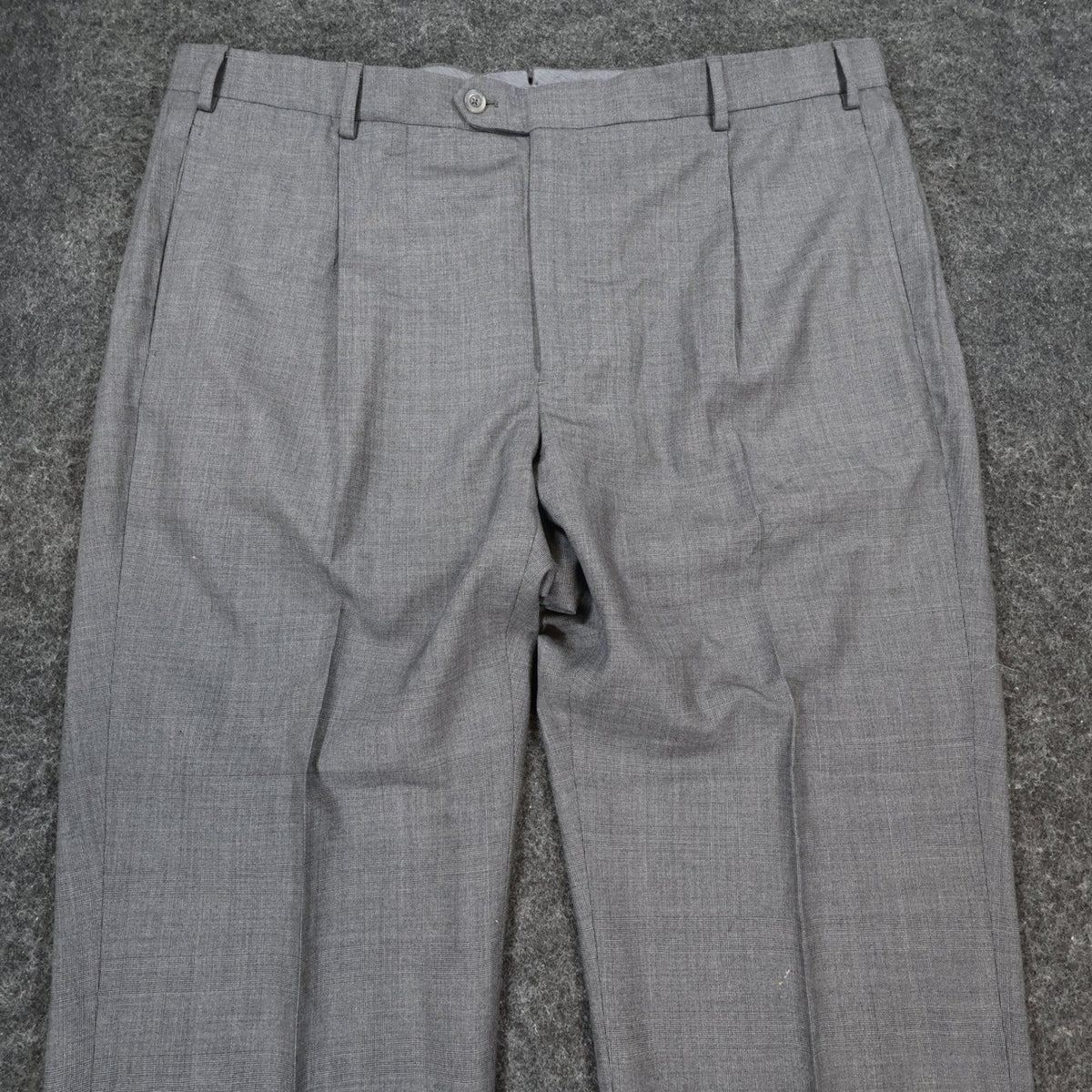 J. Hilburn Dress Pants Mens W42 Grey Wool Vitale Barberis Canonico Slacks - take2supply
