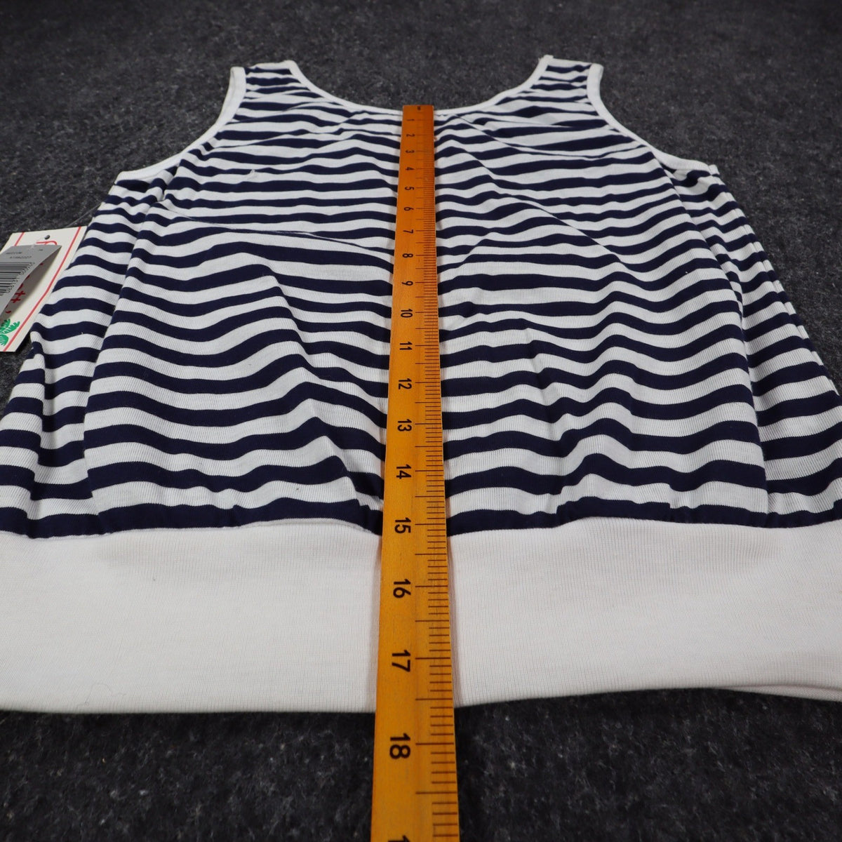 Palmetto's Striped Tank Top Womens Medium Vintage Deadstock Navy White A1992227 - take2supply