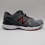 New Balance 680v4 Running Shoes Mens 10 Grey Red M680LG4 Techride ABZORB - take2supply
