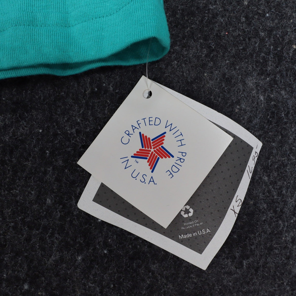 Hang Ten Shorts Womens XS Vintage 90s Teal Green Cotton Knit Made in USA NWT - take2supply