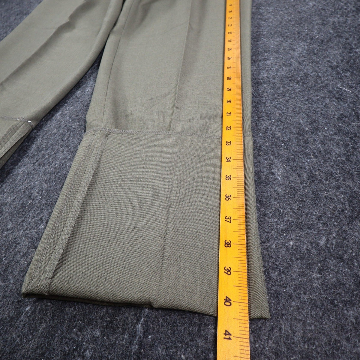 Gino Cappeli Dress Pants Mens 33 Vintage Olive Green Pleated James Deadstock - take2supply