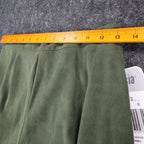 Lucia Trousers Womens Size 8 Y2K Cactus Green Stretch Pleated Straight Leg Pants - take2supply